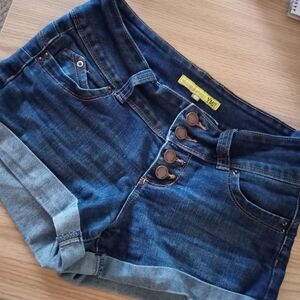 YMI button fly shorts